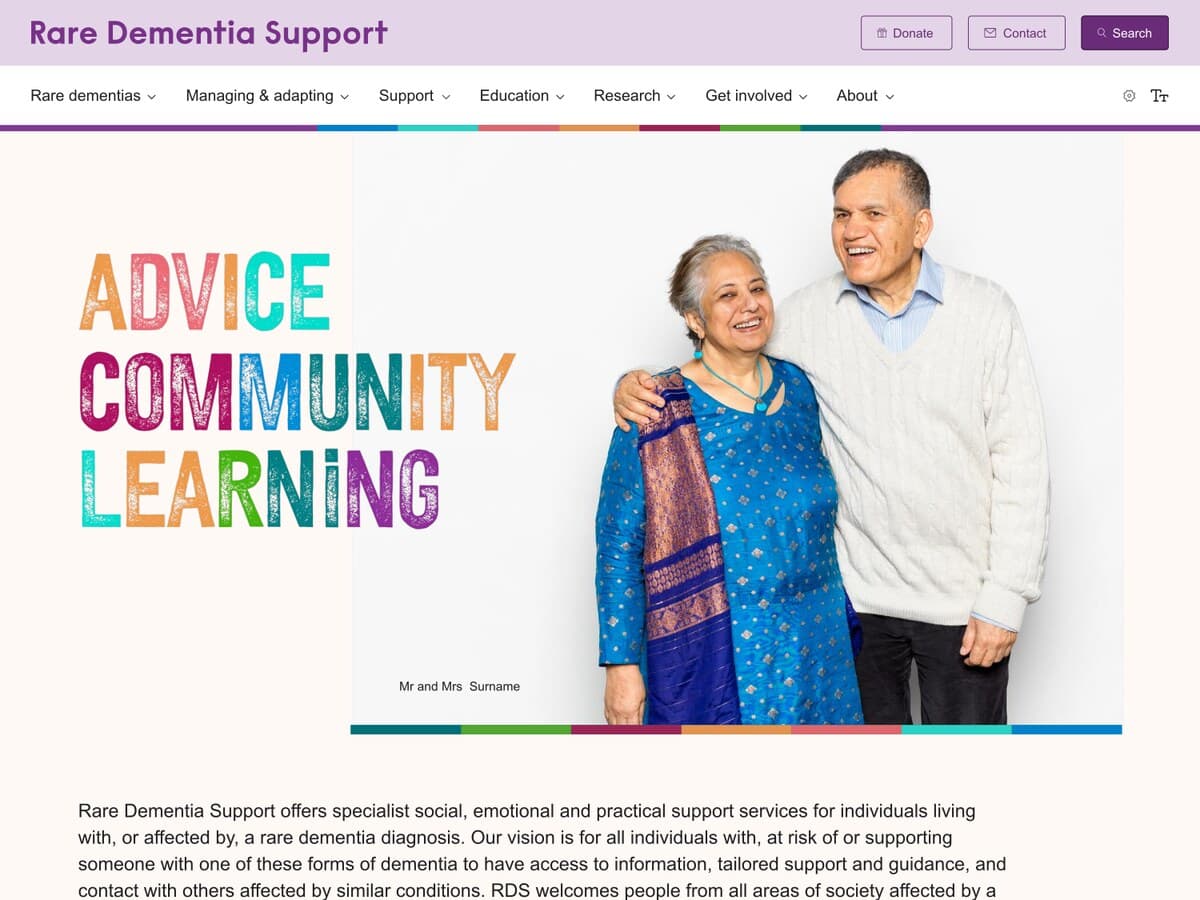 Rare Dementia Support · Case study cover