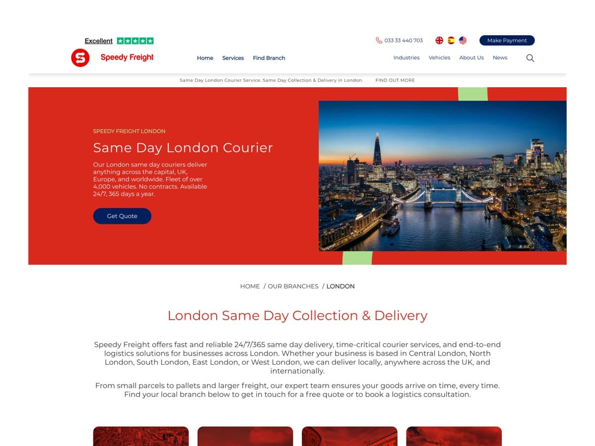 Speedy Freight · Case study cover